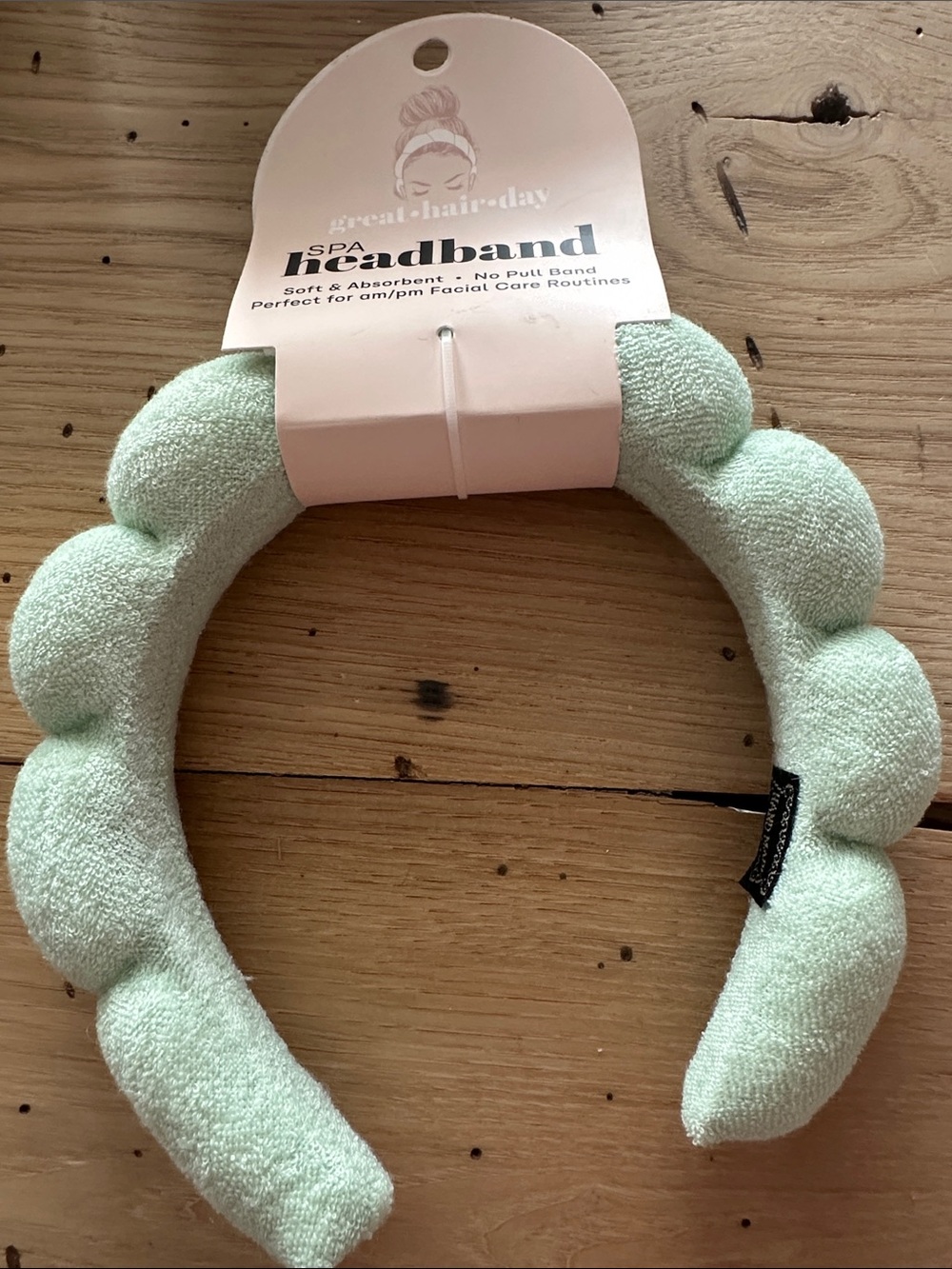 Great hair day spa headband - Mint Green- Terry cloth
